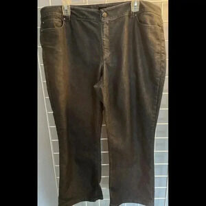 ANN TAYLOR Curvy Dress Jeans Trouser Sz 18 Dark Wash